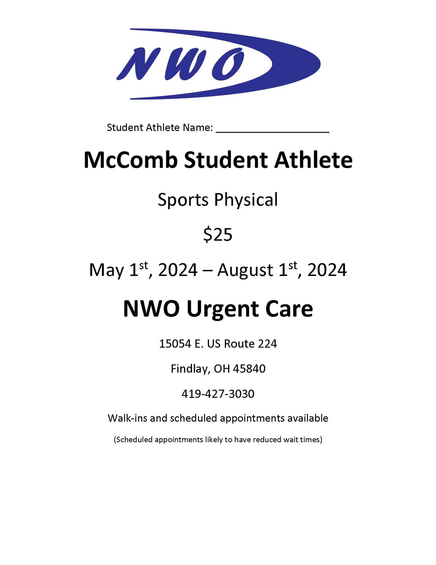 Sports Physicals